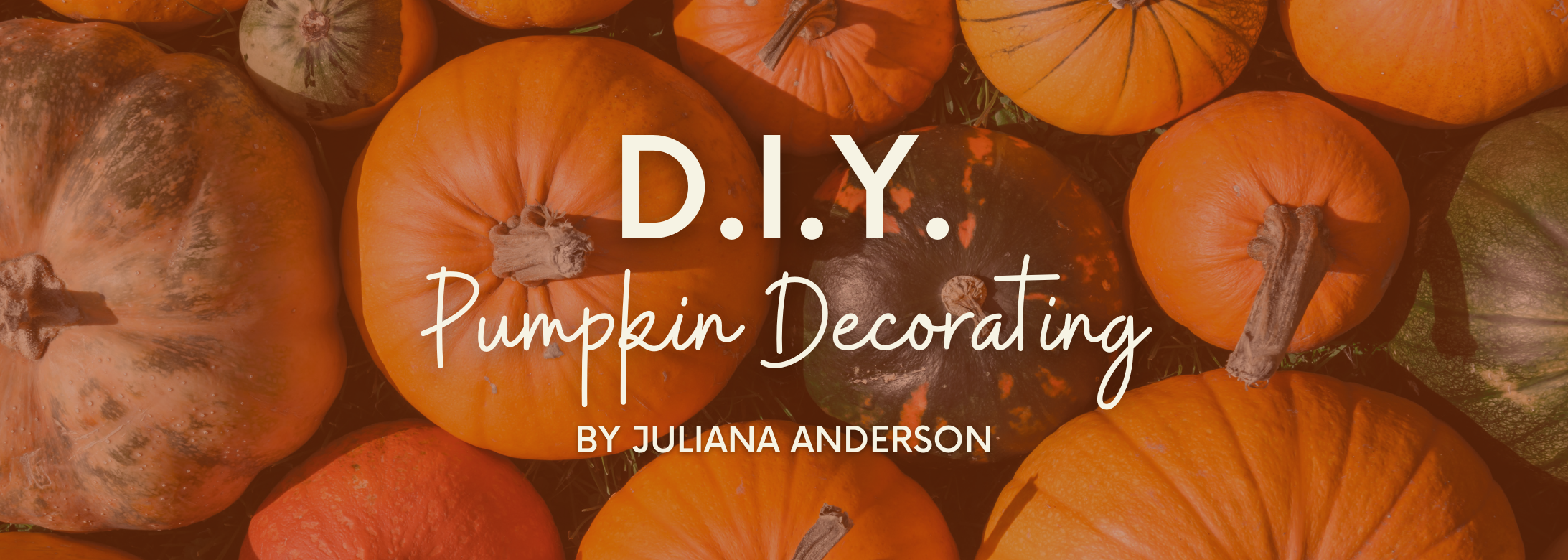 DIY Pumpkin Decorating blog cover
