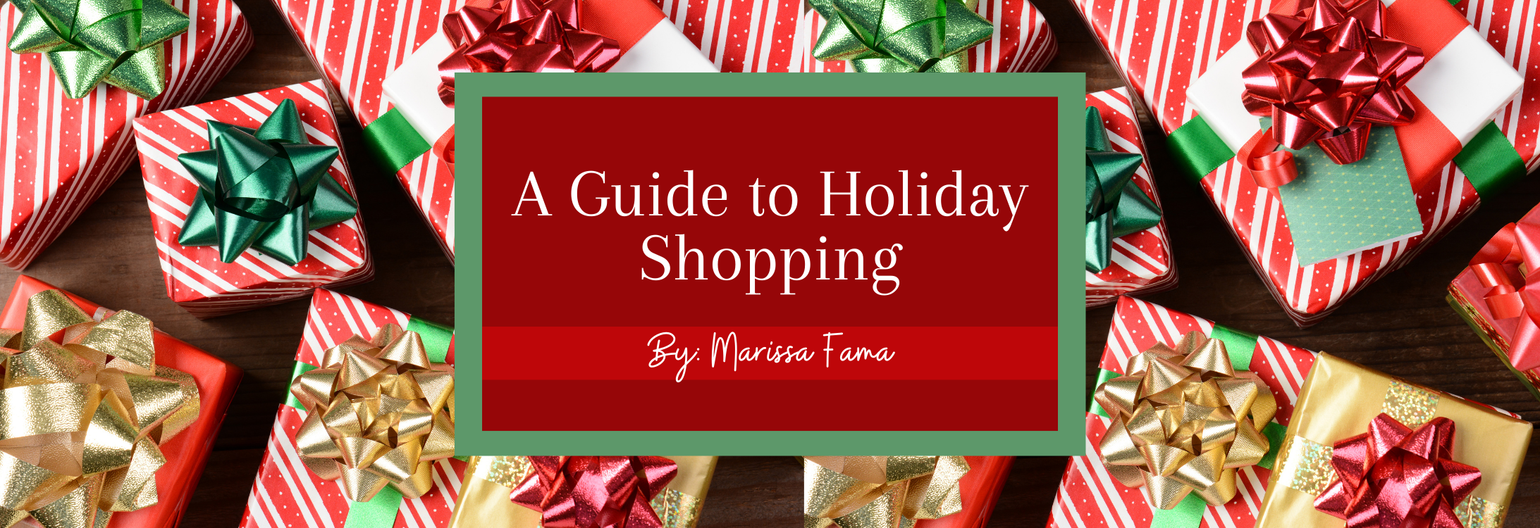 A guide to Holiday Shopping blog cover